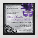 Search for masquerade wedding invitations Purple