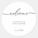 Search for welcome baby stickers Round