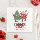 Search for funny christmas napkins Retro