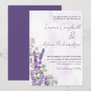 Search for lavender and green wedding invitations Outdoor botanical wildflower