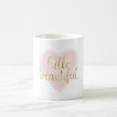 Search for hello beautiful mugs Pink