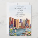 Search for boston skyline invitations Modern