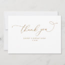 Search for gold wedding thank you cards Typography
