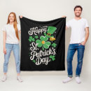 Search for irish blankets Shamrock