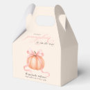 Search for pumpkin favor boxes Pink bow