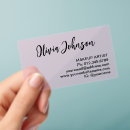 Search for transparent business cards Beauty salon