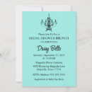 Search for teal bridal shower invitations Vintage
