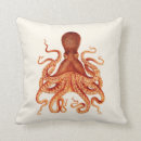 Search for nautical orange pillows Octopus
