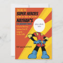 Search for calling all superheroes birthday invitations Yellow