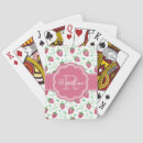 Search for strawberry playing cards Girly