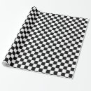 Search for black and white checkered wrapping paper Squares