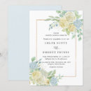Search for white hydrangea wedding invitations Gold