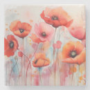 Search for poppy coasters Red poppies
