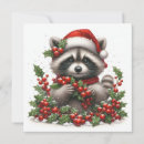 Search for raccoon christmas cards Cute