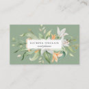 Search for green business cards Girly