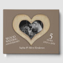 Search for wood heart guest books Brown
