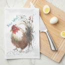 Search for rooster kitchen towels Watercolor
