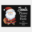 Search for stop signs Santa please stop here