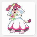 Search for dog wedding stickers Bride
