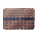 Search for navy blue gold bath mats Girly