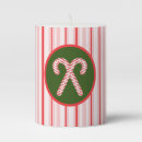 Search for peppermint stripe christmas candles Red