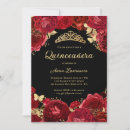 Search for red black quinceanera invitations Butterfly