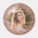 Search for rose gold save the date magnets Glitter