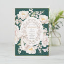 Search for hunter green wedding invitations Vintage