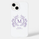 Search for purple flowers iphone cases Monogrammed