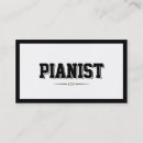 Search for pianist business cards Music