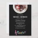Search for disco bridal shower invitations Black