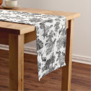 Search for black and white table runners Nature