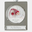 Search for silver baby first ornaments Modern