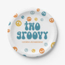 Search for peace sign paper plates Hippie