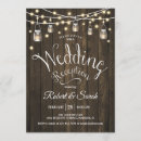 Search for rustic wedding reception invitations String lights