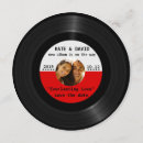 Search for red black and white save the dates Vintage