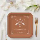 Search for burnt orange plates Bride