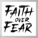 Search for faith over fear posters Religious