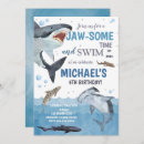 Search for aquarium birthday invitations Modern