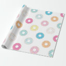 Search for donut wrapping paper Birthday