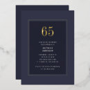 Search for surprise 65th birthday invitations Masculine
