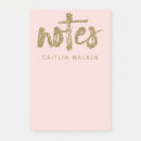Search for glitter post it notes Blush pink