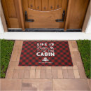 Search for cabin doormats Life is better