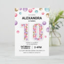 Search for 10 year old girl invitations Rainbow