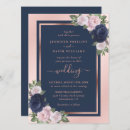 Search for navy and gold wedding invitations Pink
