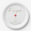 Search for beauty and the beast plates Bridal shower
