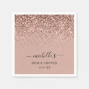 Search for black and rose gold napkins Bridal shower