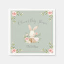 Search for bunny baby shower napkins Watercolor