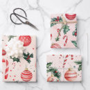 Search for candy cane wrapping paper Vintage
