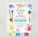 Search for art birthday invitations Paint